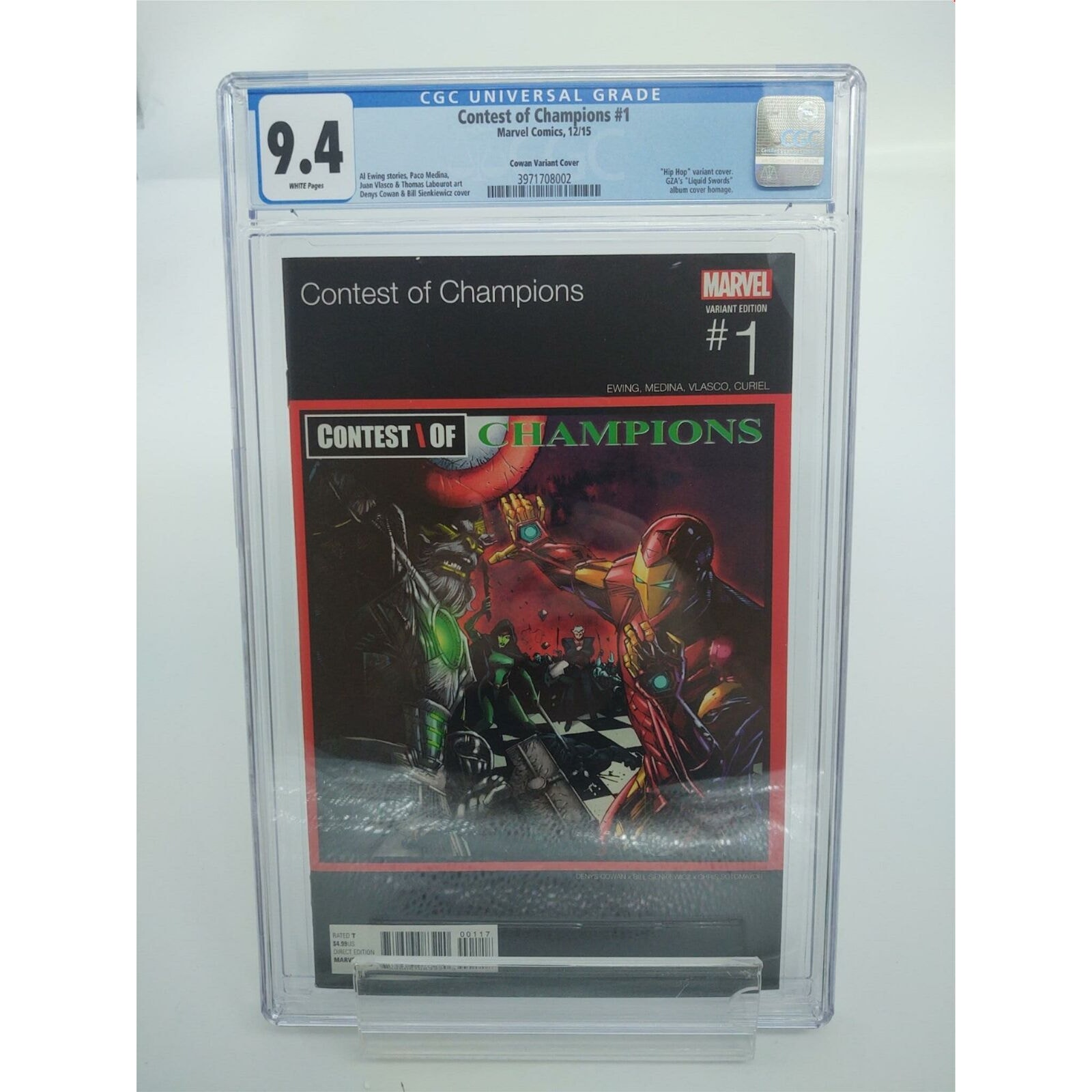Contest of Champions # 1 CGC 9.4 (2015) Marvel Comics 1st App White Fox