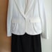 White jacket and dress set for the entrance ceremony.