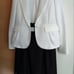 White jacket and dress set for the entrance ceremony.