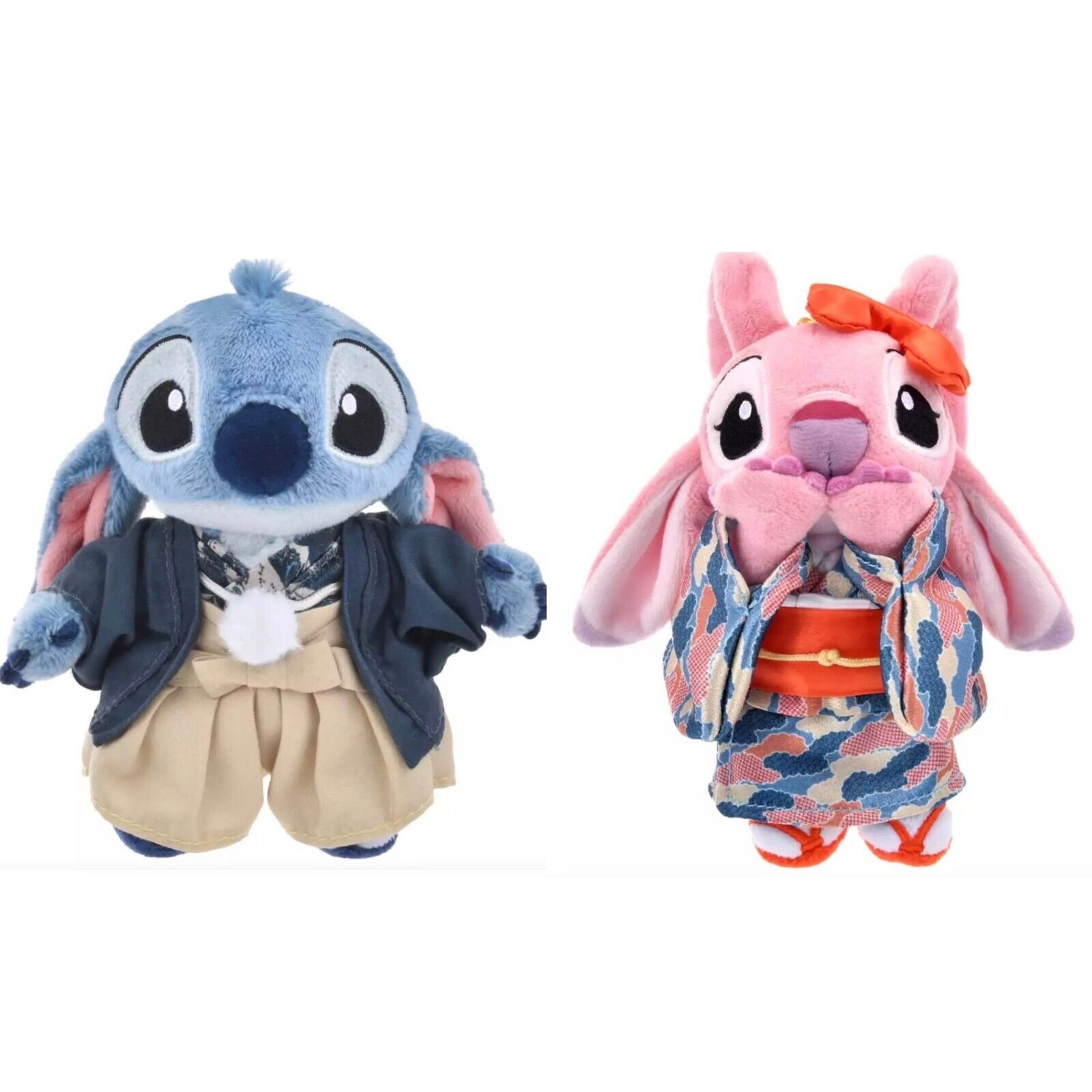 Stitch & Angel Plush Keychain Disney Japan Original