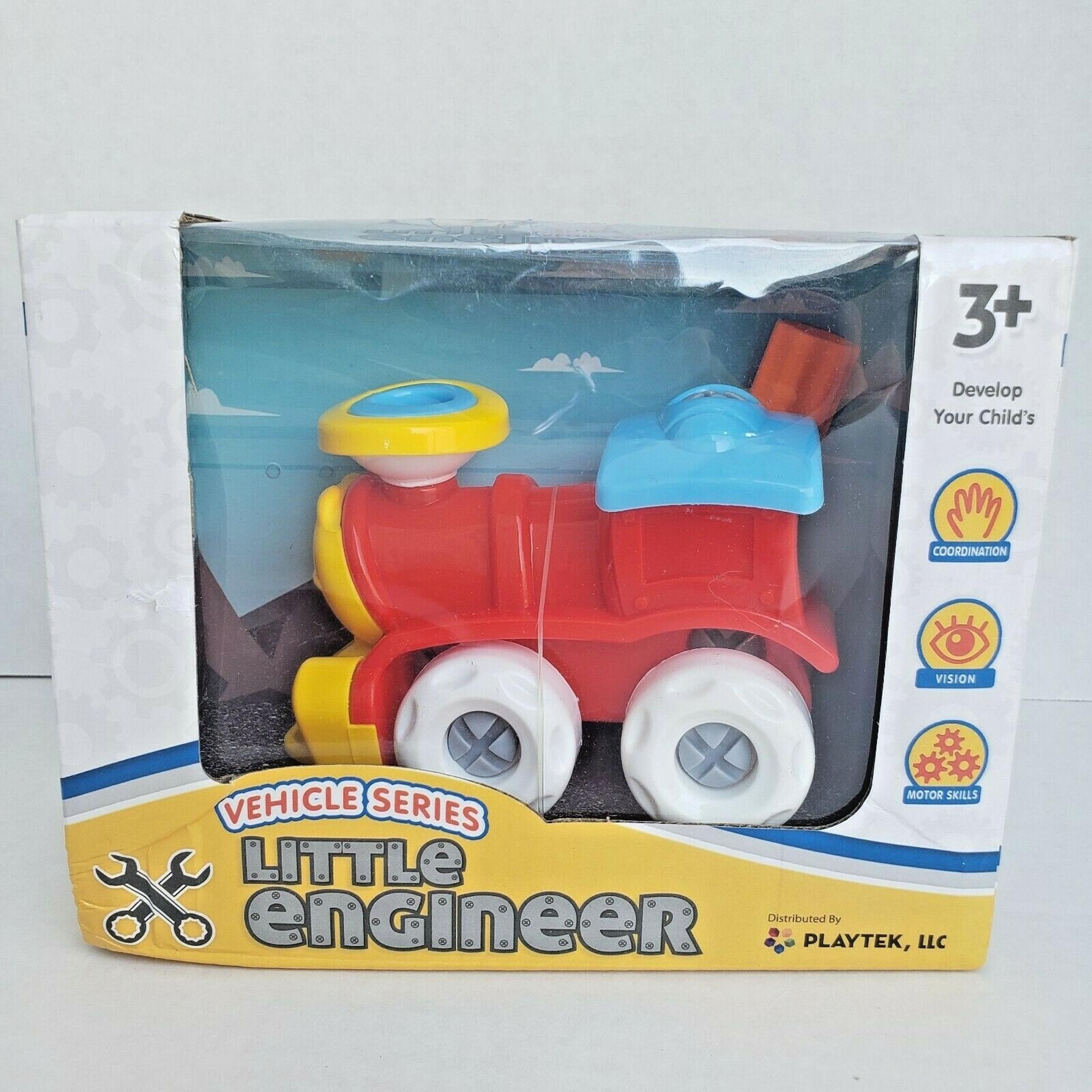 Playtek Little Engineer Creative DIY Vehicle Series Train Kids Learning Toy