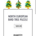 Fauna North European Bird Tree Puzzle