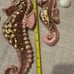 ⭐️⭐️ Kitsch Ceramic VNTG handpainted seahorses wall hanging‎ art deco 1957 retro