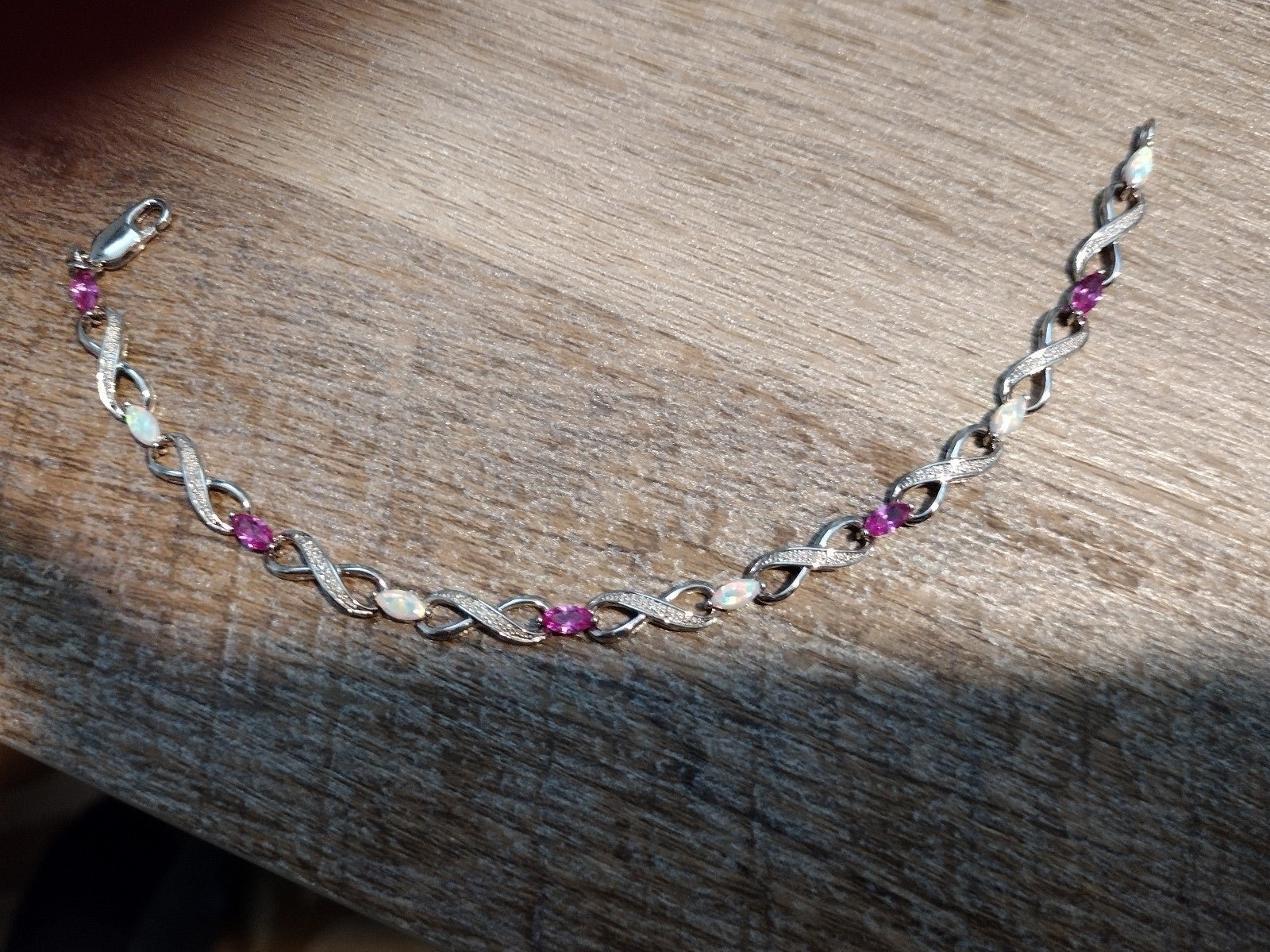 Sterling silver tennis bracelet