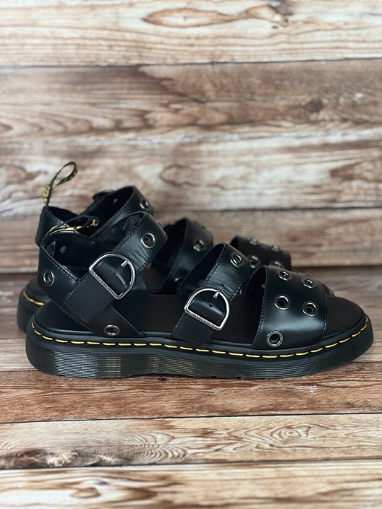 Dr. Martens Gryphon HDW Leather Sandals Black Adjustable Men’s Size 11