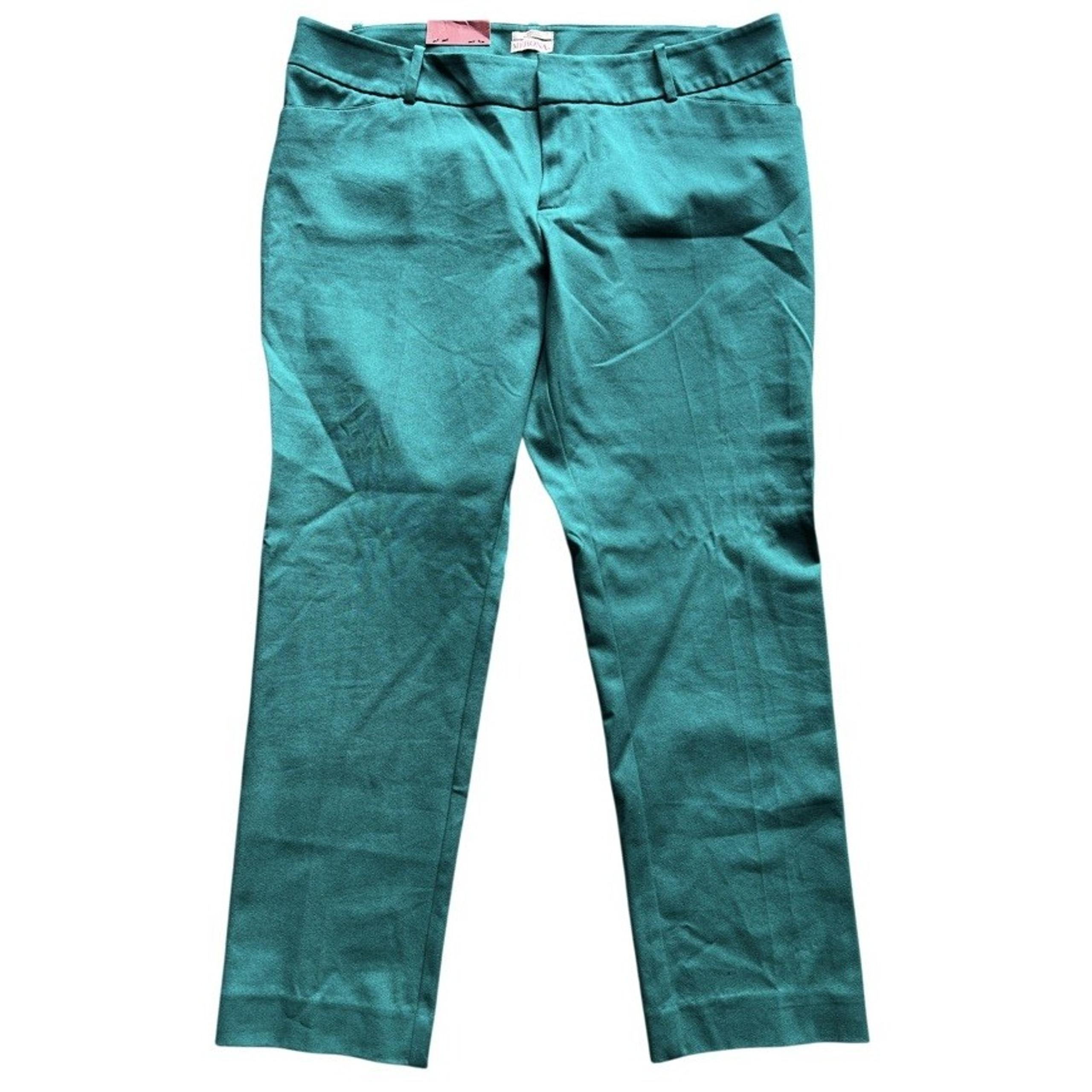 Merona Target Stretch Classic Pants Slim-Leg Green Women's 16Size