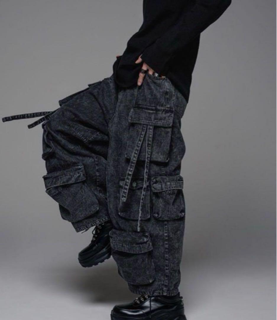 デパート 送料無料 parachute ADRER cargo XS denim pants パンツ