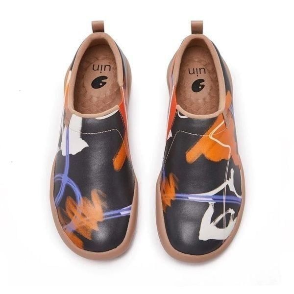 UIN Men's Walking Travel Shoes Microfiber Casual Sneaker (Lost in Mist)No Box