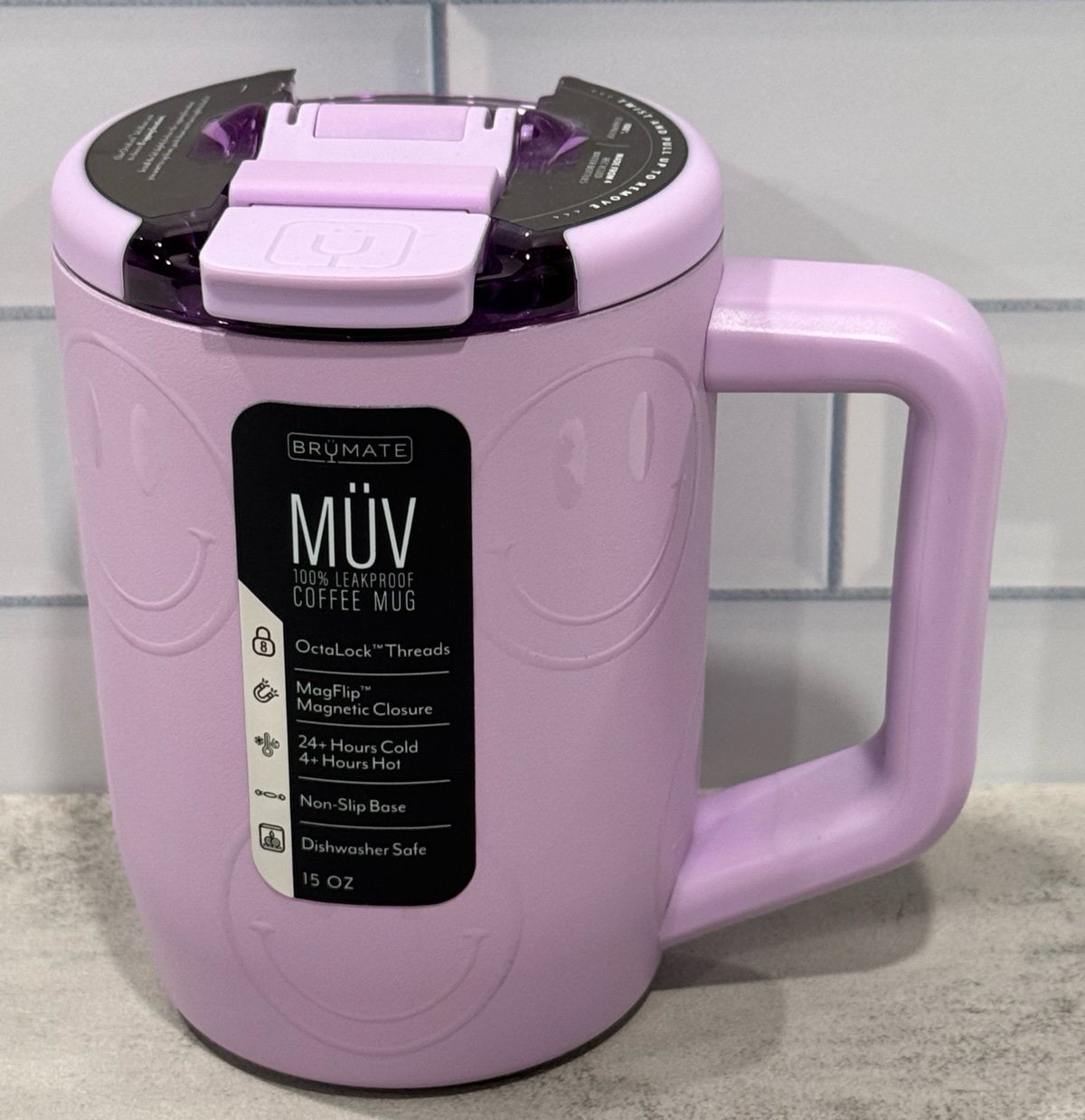 In hand Ready to ship 15 oz flawless HAPPY HOUR Brumate muv mug NWT