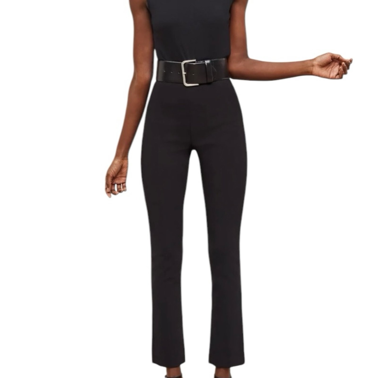 NWT MM Lafleur size 8 black Foster casual minimalist capsule career pants