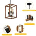 3 Lights Farmhouse Chandelier