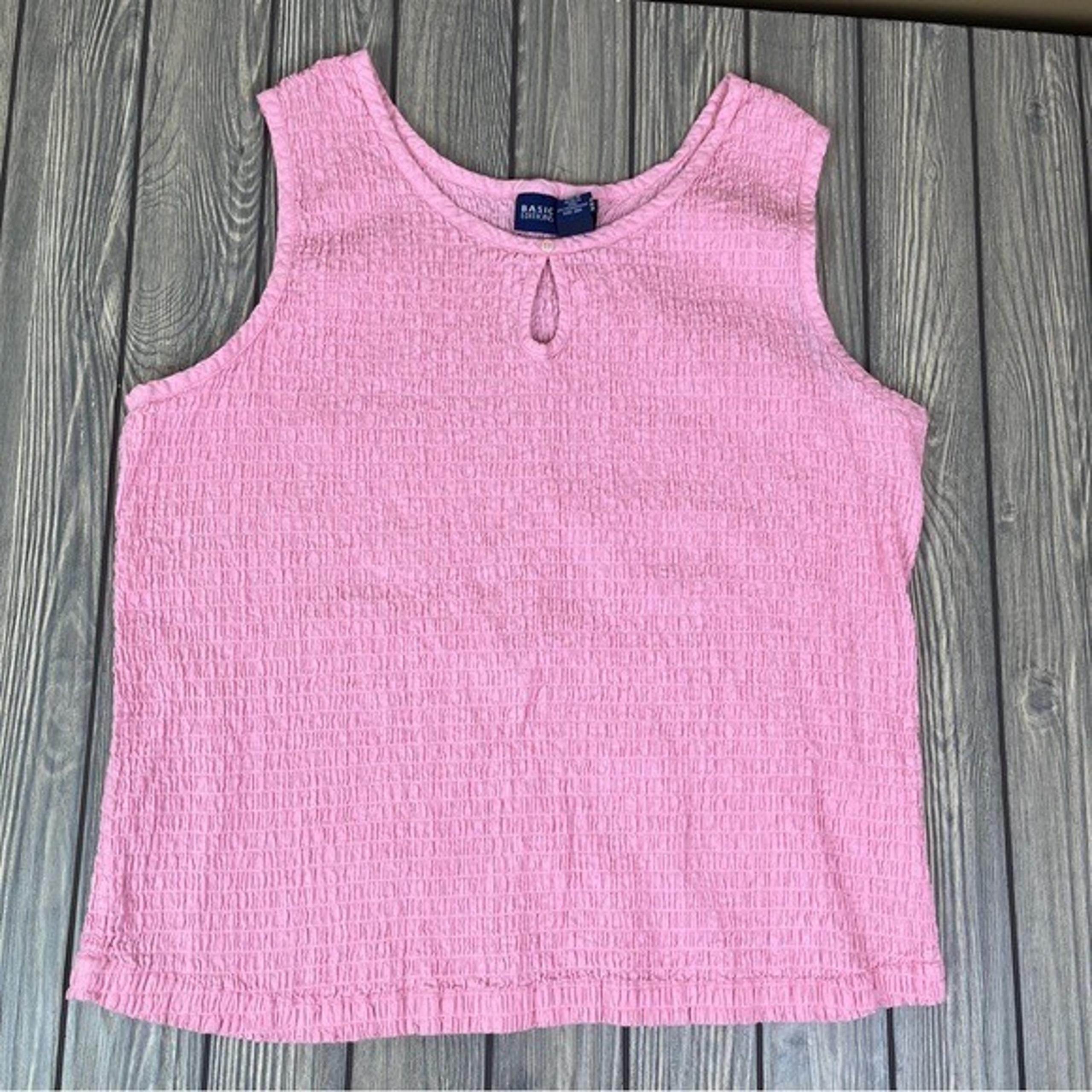 Vintage Pink Ruched Tank Women's 2XL