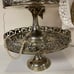 Beautiful Godinger 3-tier Mirrored Silverplate Grapevine Stackable Cake Stand