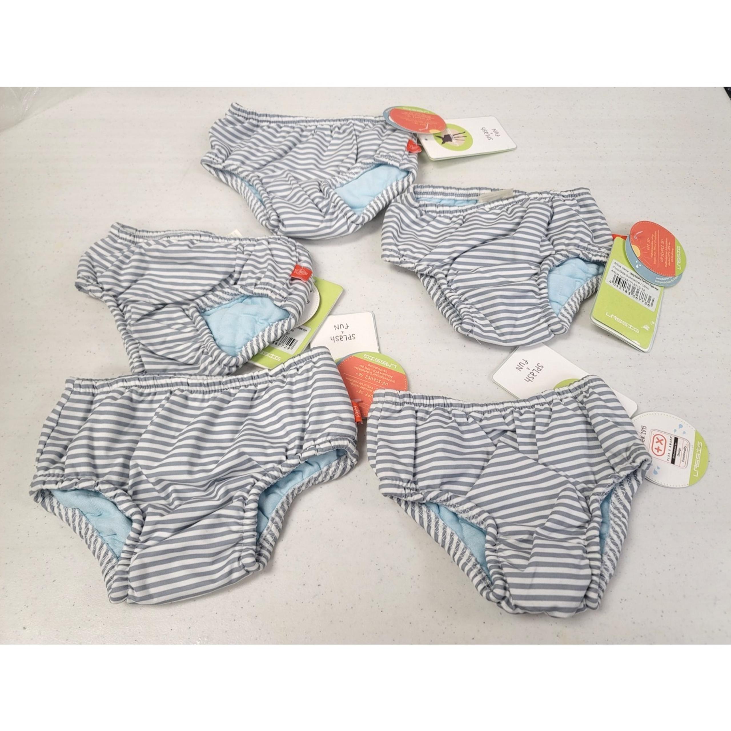Pack of 5 Lassig Swim Diaper Submarine 1- of 6 Months & 4- of 12Months