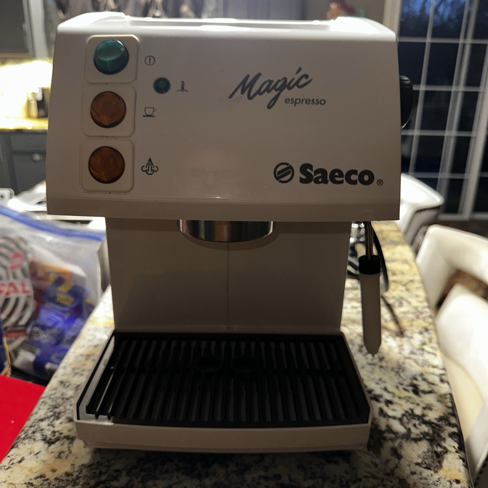Vintage Saeco Magic Espresso Maker White - Tested Works **READ**