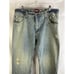 Vintage 90s Mens 36x34 Faded Distressed Baggy Denim Jeans Hip Hop Streetwear
