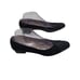 EUC Salvatore Ferragamo women's leather suede patchwork low heeled pumps, luxury