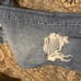 NWT Free people tapered baggy boyfriend in mid century blue sz 30