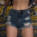 Pacsun High Rise Festival Denim Shorts