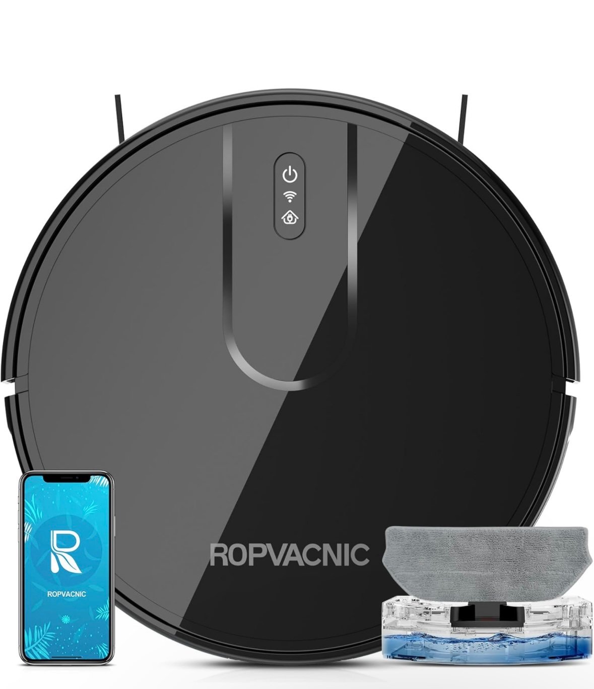 Ropvacni mc Robot Vacuum Cleaner Robot Vacuum and Mop Combo with 4000Pa Suction