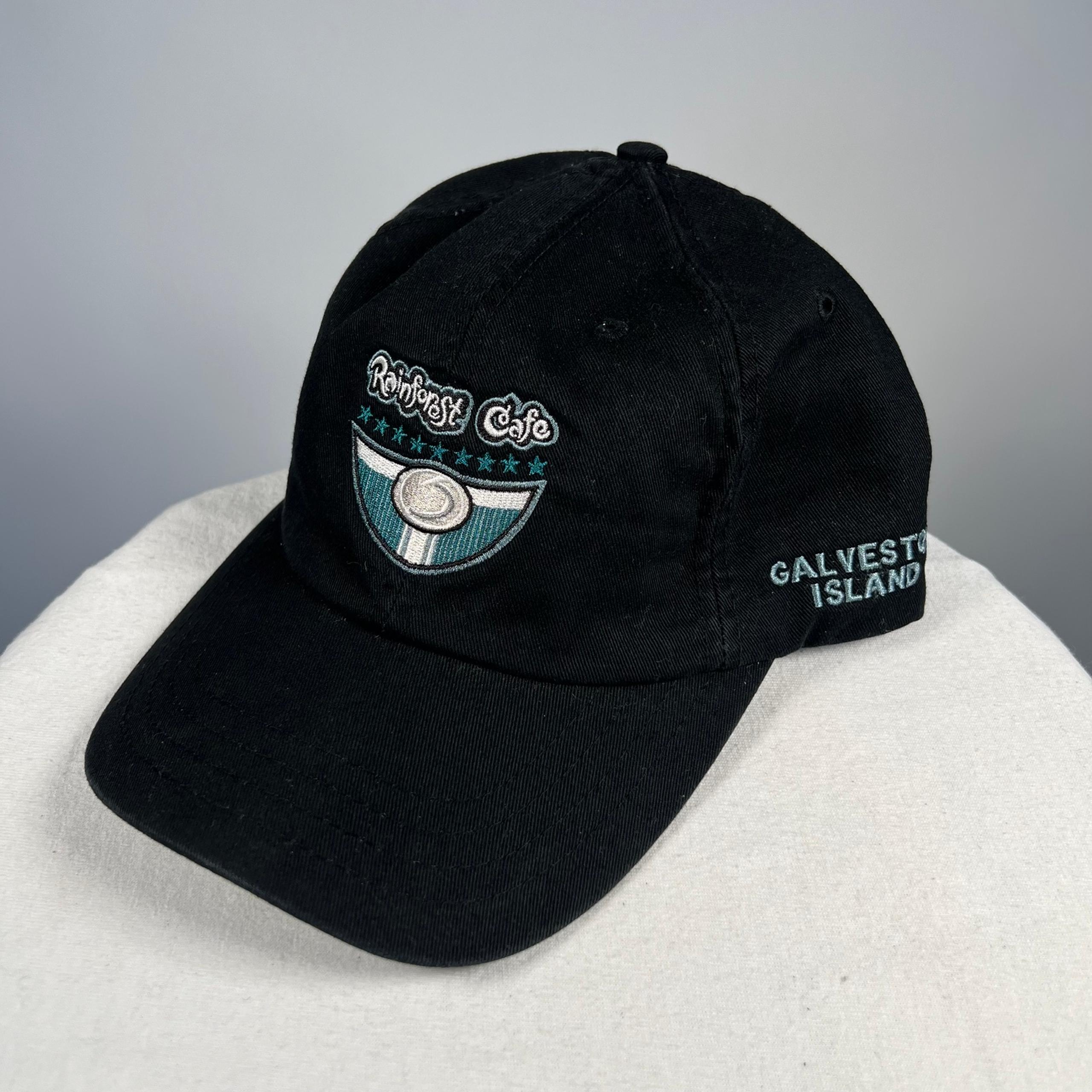 Rainforest Cafe Texas Adjustable Hat Cap RFC Script Dad Men Women Galveston