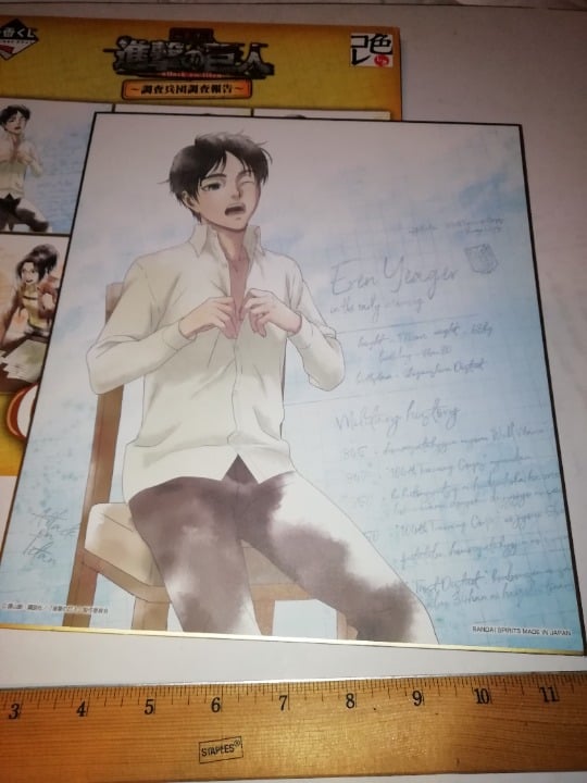 Eren Yeager large shikishi sign board Attack on Titan Shingeki no Kyojin
