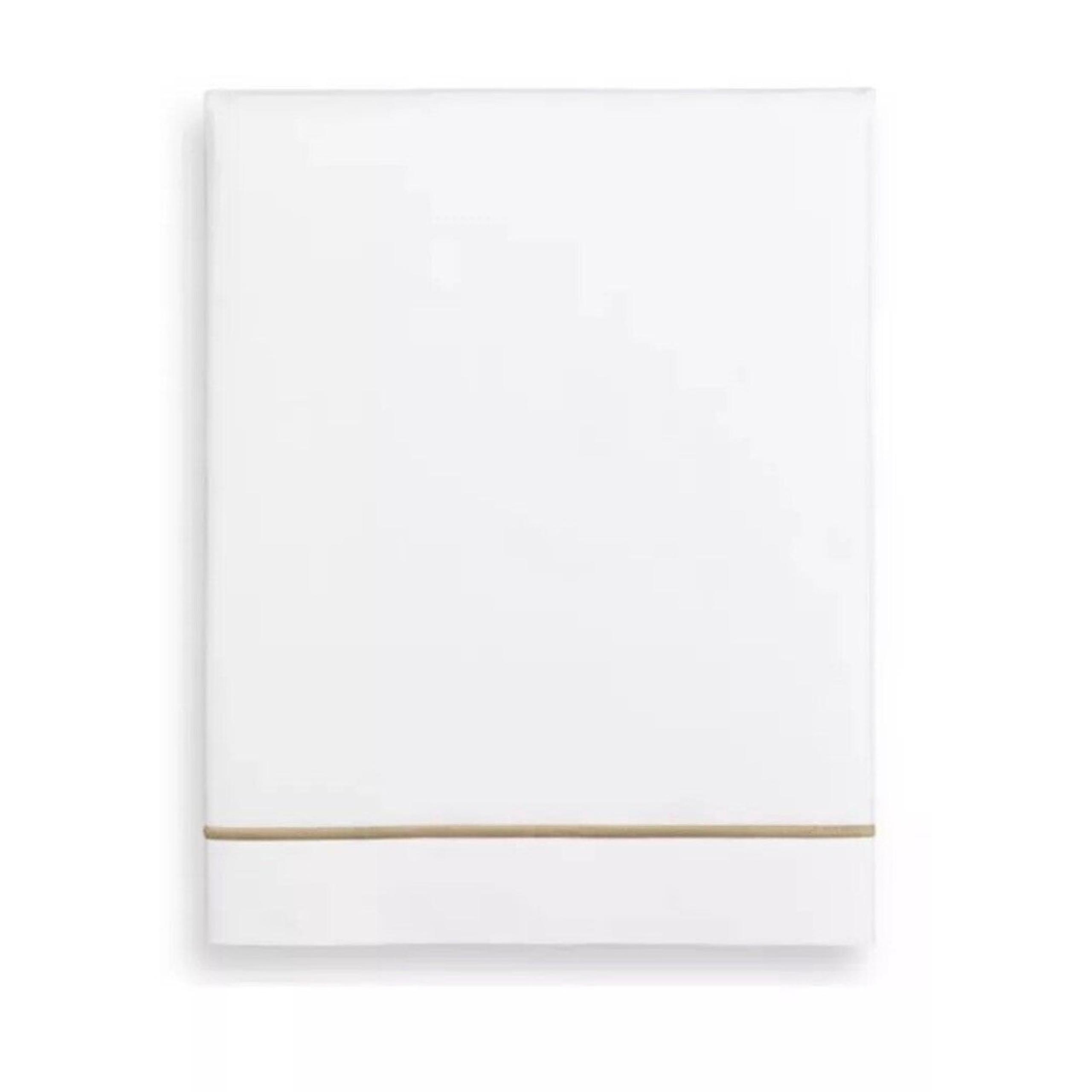 Hotel Collection Italian Percale 100% Cotton Flat Sheet, Full , Made In Italy