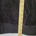 UGG Sweatshirt L Iris Track Jacket Black Velour Hoodie Kangaroo Pocket Athletic