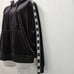 UGG Sweatshirt L Iris Track Jacket Black Velour Hoodie Kangaroo Pocket Athletic