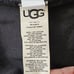 UGG Sweatshirt L Iris Track Jacket Black Velour Hoodie Kangaroo Pocket Athletic