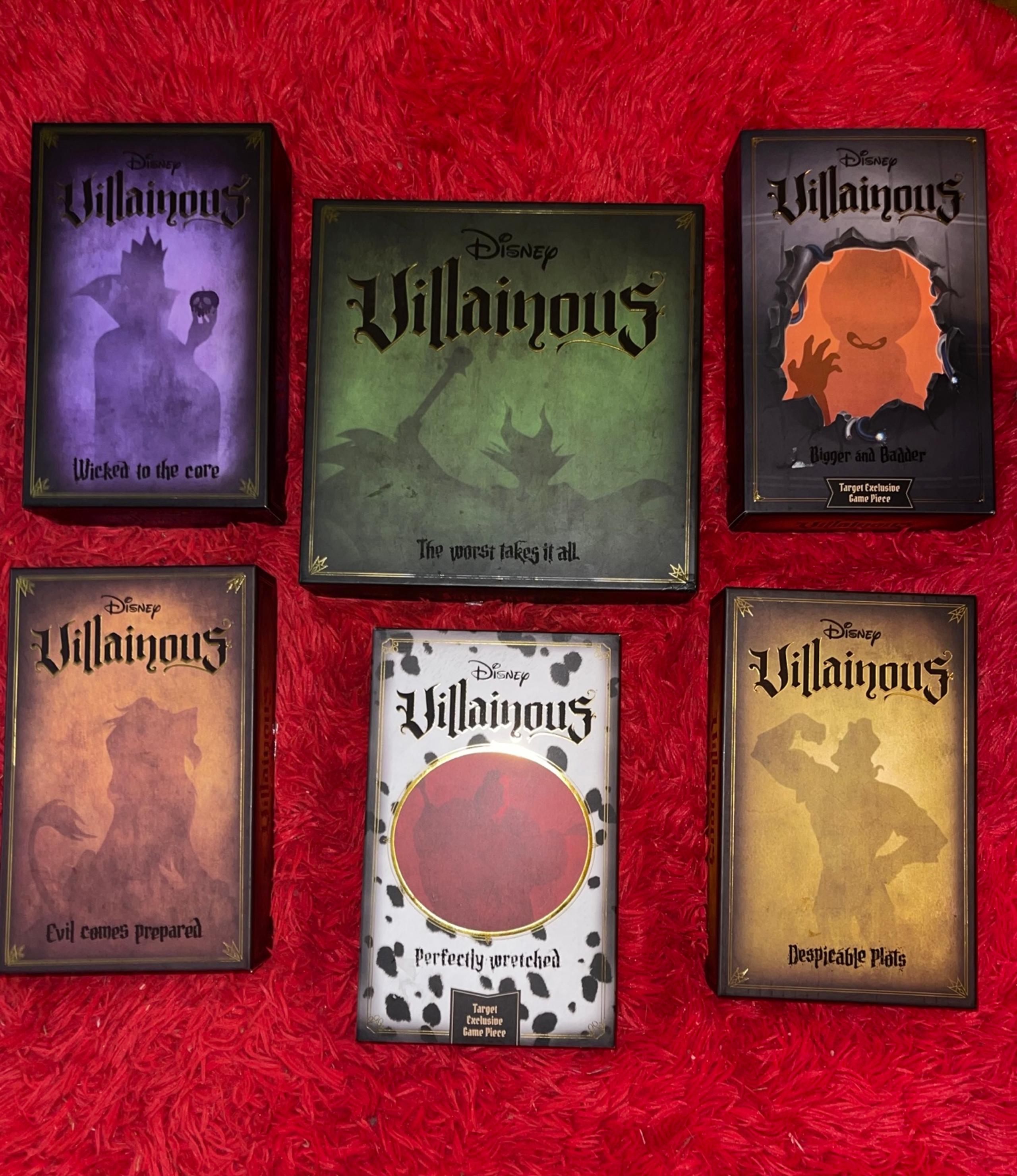Disney Villainous Board Games Lot - All Complete