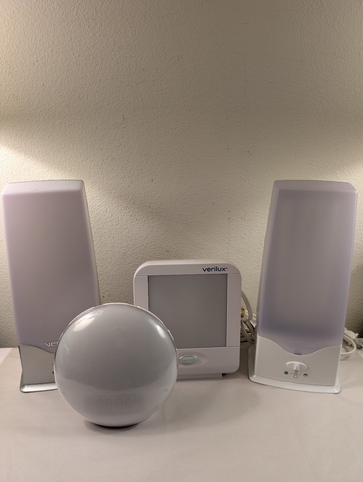 3 Verilux Natural Daylight Therapy Lamp VT10/4500/6000 +Wakeup Light Alarm Clock