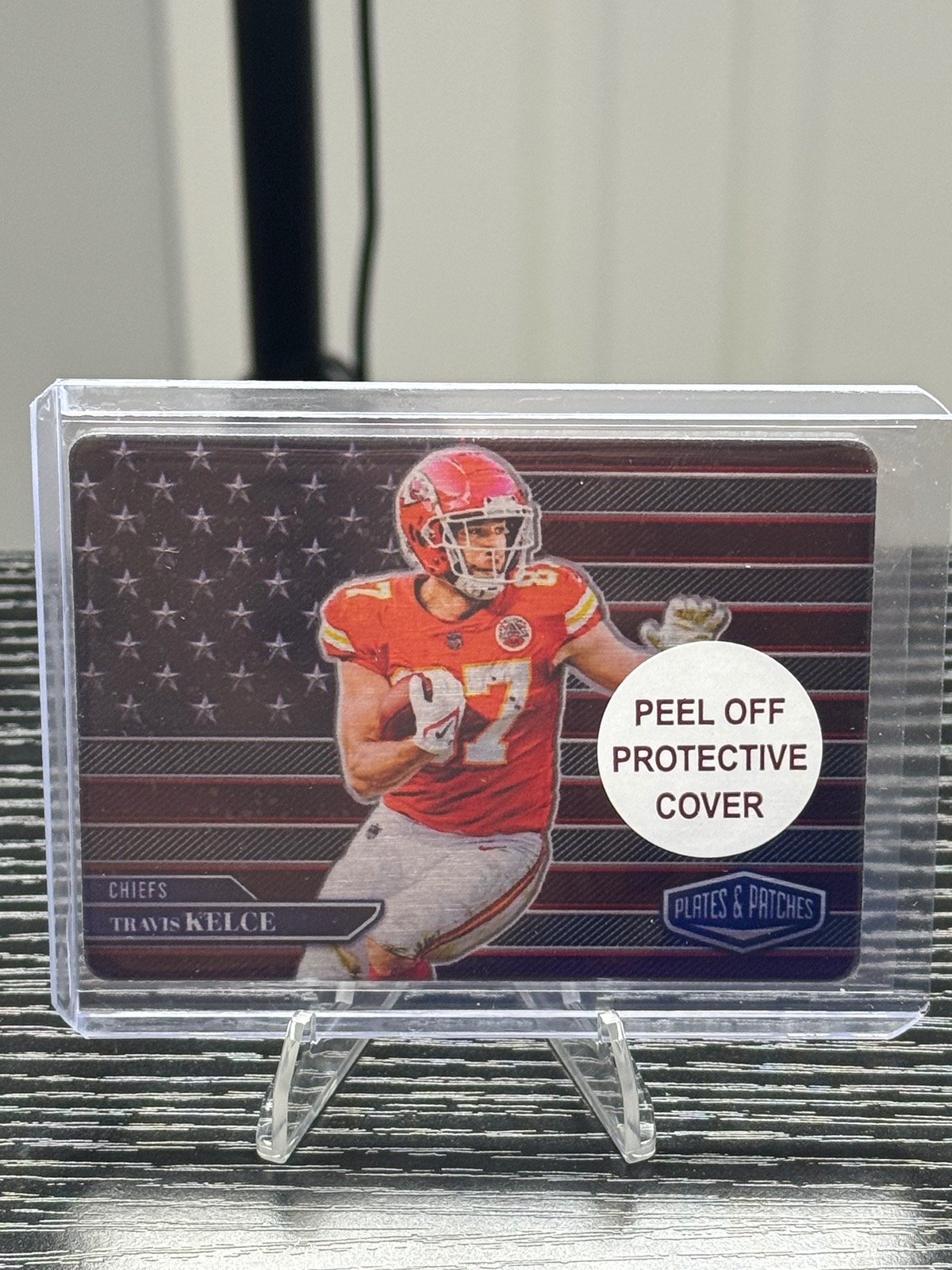 Travis Kelce 2023 Panini Plates & Patches #AM-17 American Metal CASE HIT Chiefs