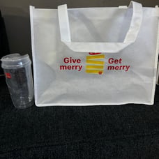 McDonalds Christmas Bag And Cup