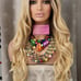 Freepart 360 honey blonde wavy lace front wig