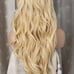 Freepart 360 honey blonde wavy lace front wig