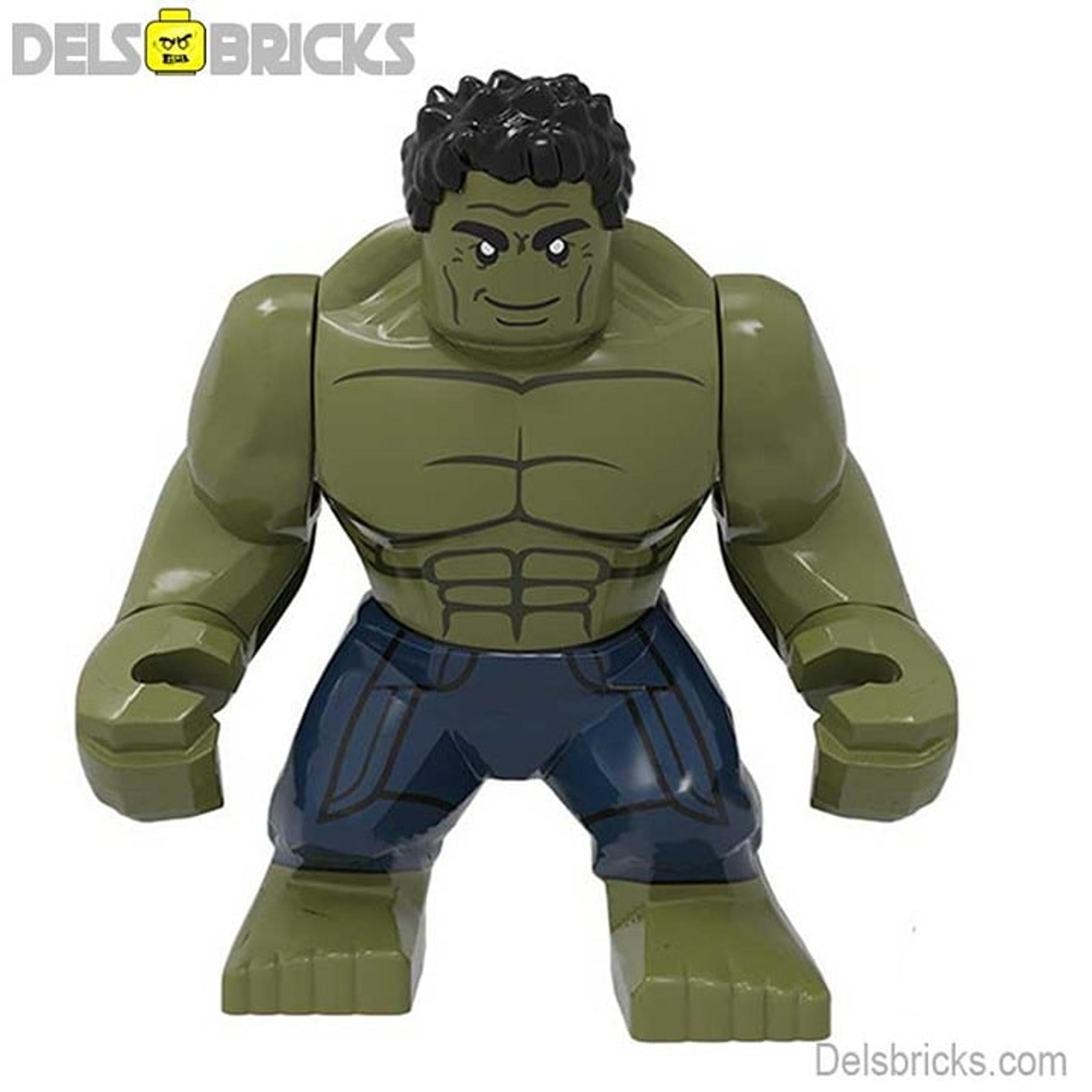The Hulk from Avengers Big Minifigures Lego Custom mini figure toys Marvel MCU