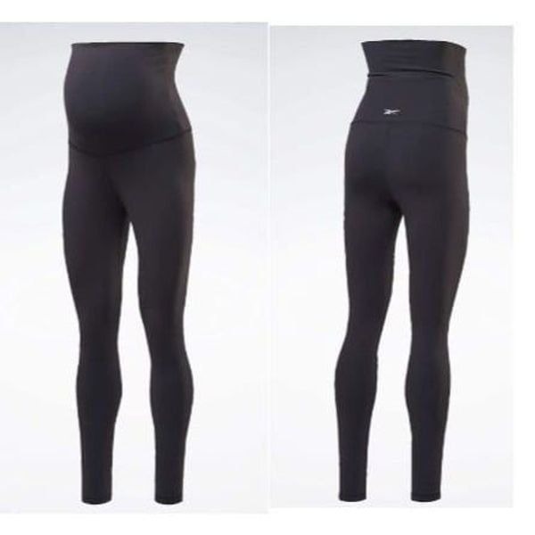 Reebok Women's Lux 2.0 Maternity Studio Tights Leggings, Black, XL