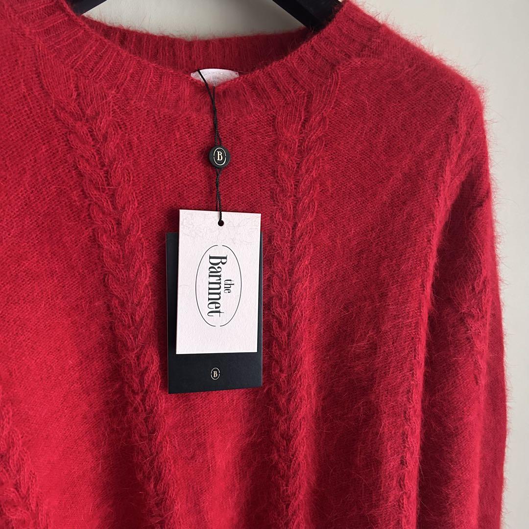 通販生活 ファッション The Barnnet Brushed Cable Knit Sweater トップス