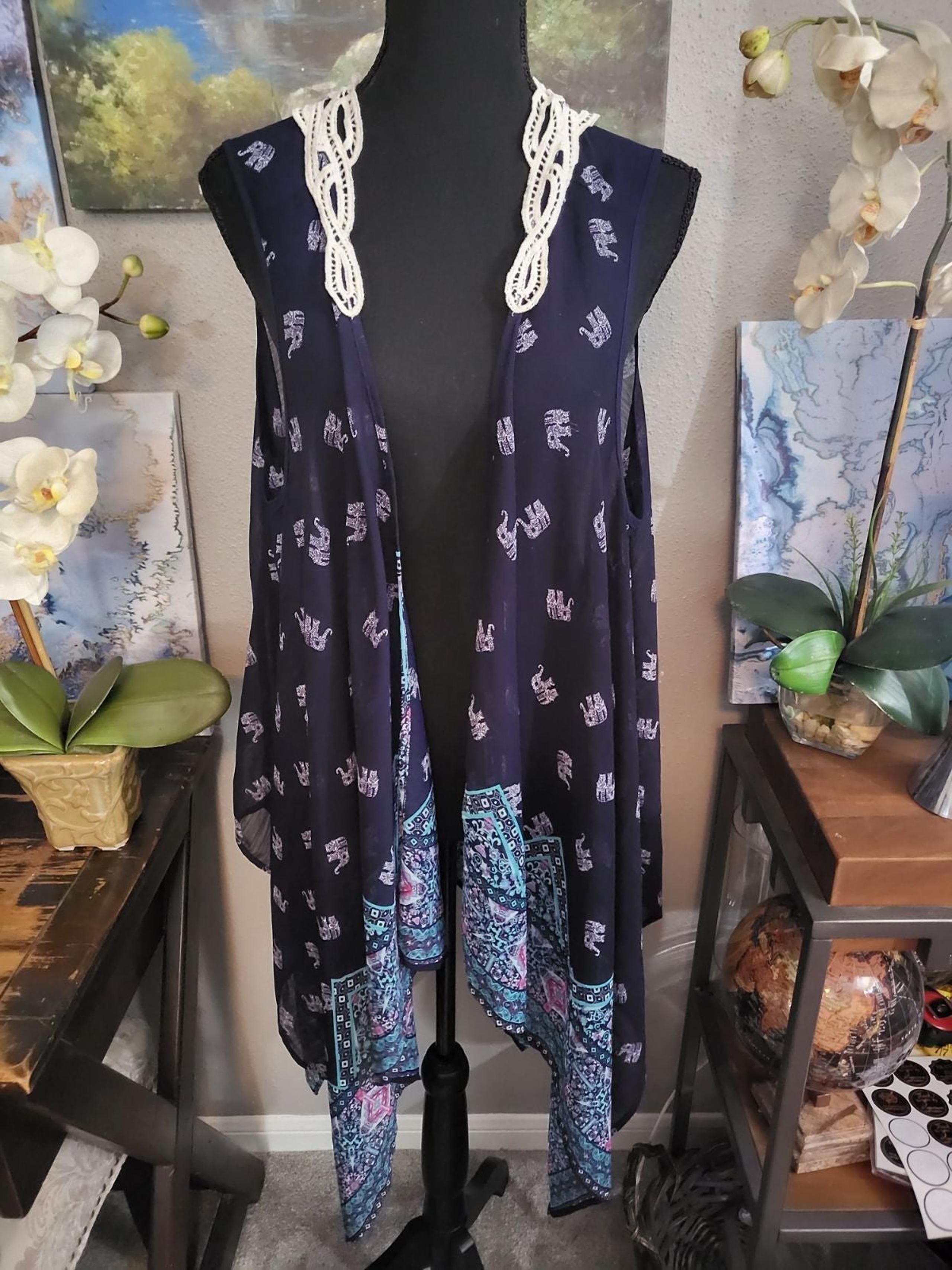2/$20 No Boundaries Cardigan bathing suit coverup- L/XL