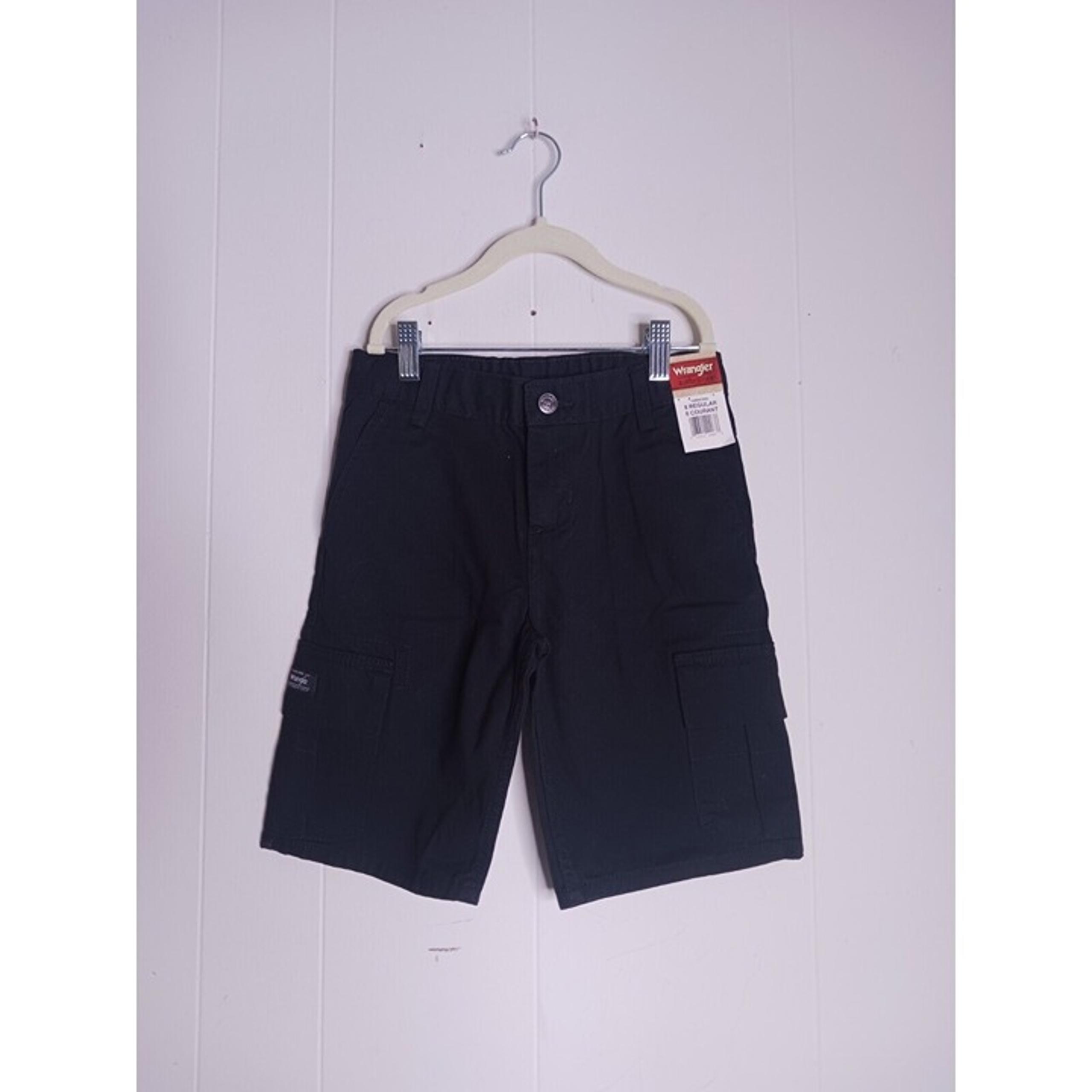 Wrangler Authentics Youth Boy's Classic Cargo Shorts Size 8 Black