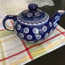 Boleslawiec handmade polish pottery Tea Pot & Lid
