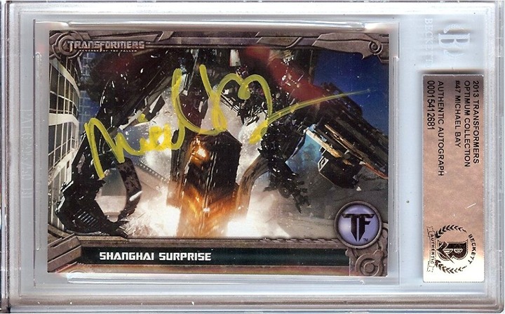 Michael Bay Signed Autographed Trading Card 2013 Transformers #47 BAS 681