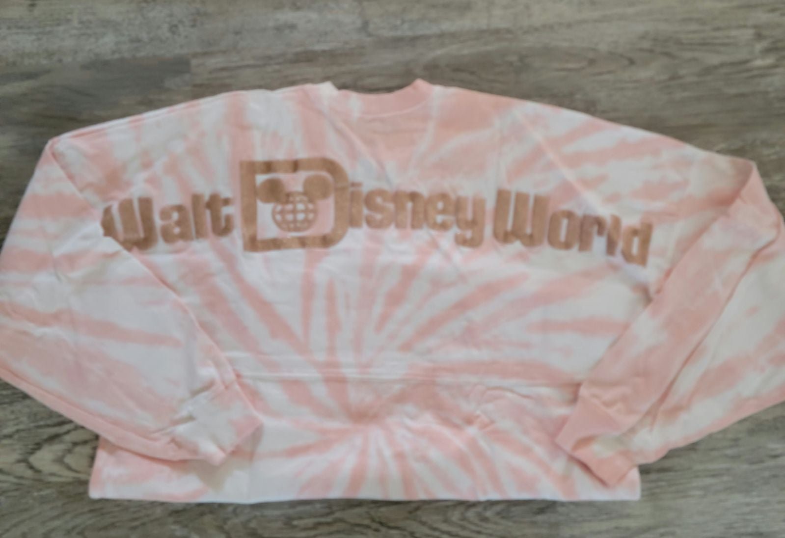 WDW Disneyworld Rose Glitter Tie-Dye Womens Spirit Jersey Small