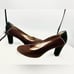 AQUATALIA Brown & Black With Silver Accents Pumps Heels Size 11