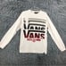 Vans Men’s Large Thermal Logo White Long Sleeve Shirt