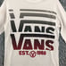Vans Men’s Large Thermal Logo White Long Sleeve Shirt