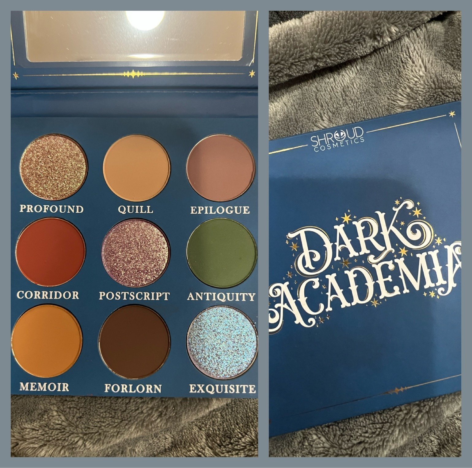 Shroud Cosmetics Dark Academia Eyeshadow Palette
