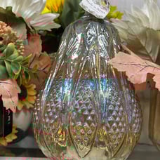Glass Light up Pumpkin !