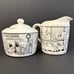 EPOCH Collections LE RESTAURANT Porcelain Creamer & Sugar Bowl SET